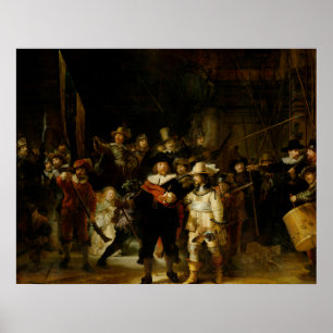 REMBRANDT VAN RIJN - The Nightwatch 1642 Poster