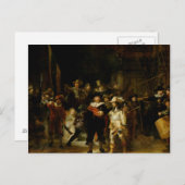REMBRANDT VAN RIJN - The Nightwatch 1642 Postkarte (Vorne/Hinten)