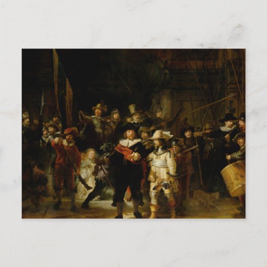 REMBRANDT VAN RIJN - The Nightwatch 1642 Postkarte (Vorderseite)