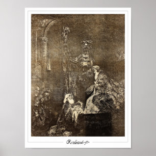 Rembrandt van Rijn Zedign Art Poster #105
