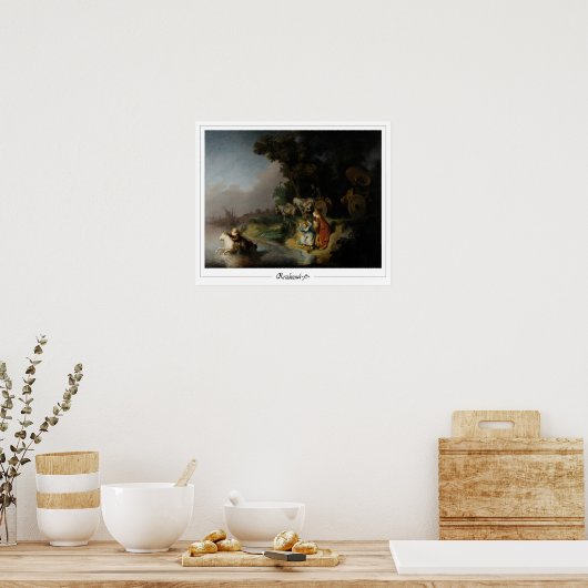 Rembrandt van Rijn Zedign Art Poster #11 (Küche)