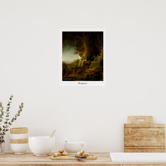 Rembrandt van Rijn Zedign Art Poster #32 (Küche)