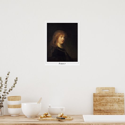 Rembrandt van Rijn Zedign Art Poster #4 (Küche)