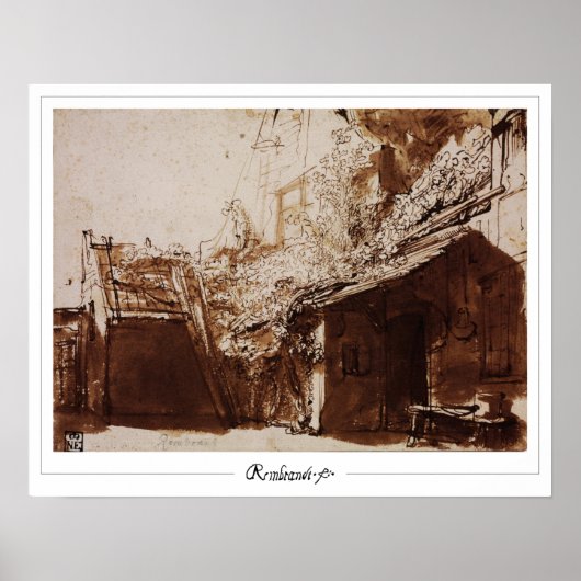 Rembrandt van Rijn Zedign Art Poster #464 (Vorne)