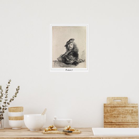 Rembrandt van Rijn Zedign Art Poster #49 (Küche)