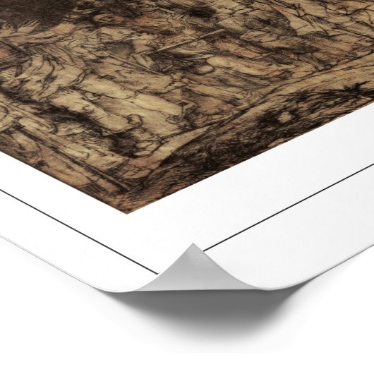 Rembrandt van Rijn Zedign Art Poster #622 (Ecke)