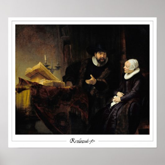 Rembrandt van Rijn Zedign Art Poster #669 (Vorne)