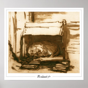 Rembrandt van Rijn Zedign Kunstposter #431 Poster