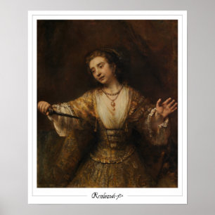 Rembrandt van Rijn Zedign Kunstposter #717 Poster