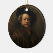 Rembrandt van Rijns Selbstportrait Kunst Keramikornament (Links)