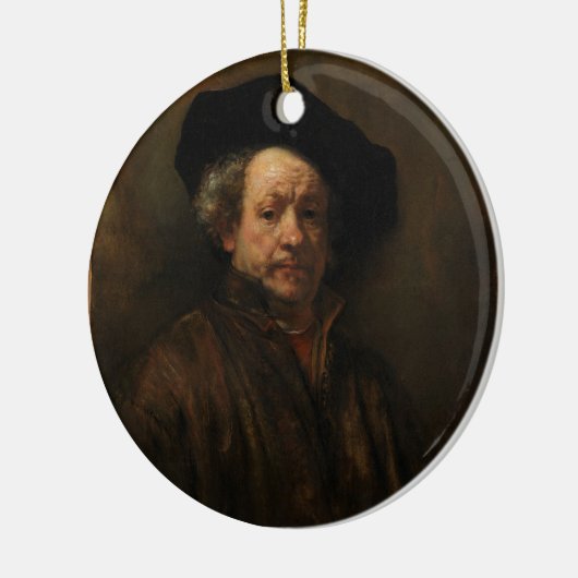 Rembrandt van Rijns Selbstportrait Kunst Keramikornament (Links)