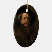 Rembrandt van Rijns Selbstportrait Kunst Keramikornament (Rechts)