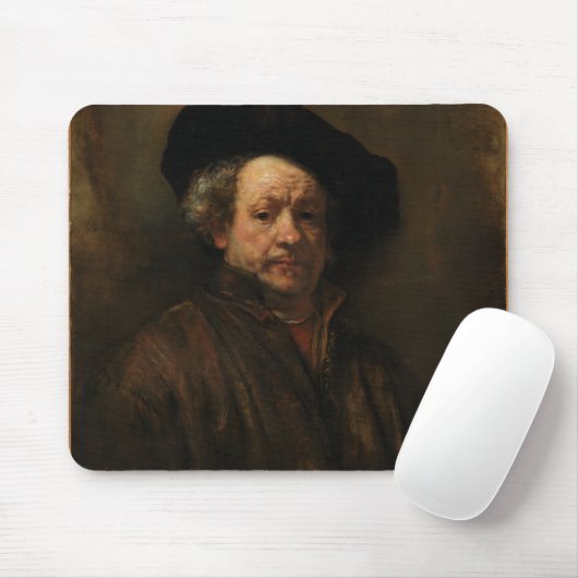 Rembrandt van Rijns Selbstportrait Kunst Mousepad (Mit Mouse)