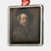 Rembrandt van Rijns Selbstportrait Kunst Ornament Aus Metall (Links)