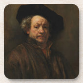 Rembrandt van Rijns Selbstportrait Kunst Untersetzer (Vorderseite)