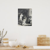 Rembrandt - Verhalten von John Baptist 1640 Poster (Küche)