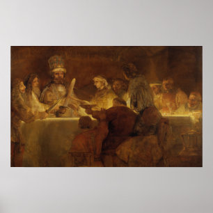 Rembrandt - Verschwörung der Bataver unter Claudiu Poster