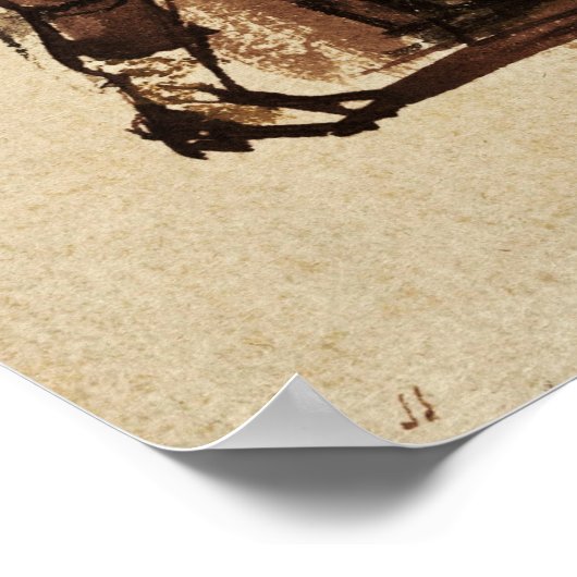 Rembrandt - vier Musiker mit Windinstrumenten Poster (Ecke)