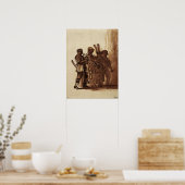 Rembrandt - vier Musiker mit Windinstrumenten Poster (Küche)