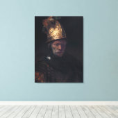 Rembrandt's Man in einem goldenen Helm Leinwanddruck (Insitu (Holzboden))