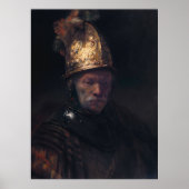 Rembrandt's Man in einem goldenen Helm Poster (Vorne)