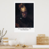 Rembrandt's Man in einem goldenen Helm Poster (Küche)