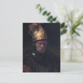 Rembrandt's Man in einem goldenen Helm Postkarte (Stehend Vorderseite)