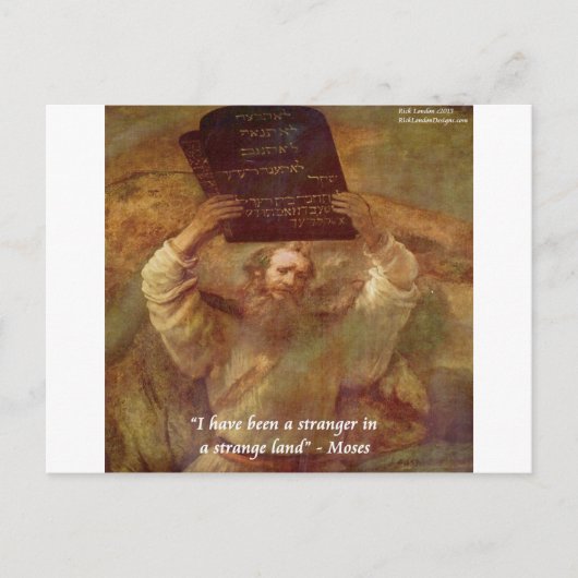 Rembrandts Mose & Bibelangebot Postkarte (Vorderseite)