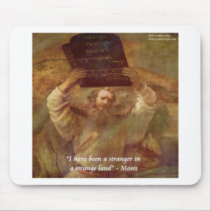 Rembrandts Moses & Bibelzitat Mousepad