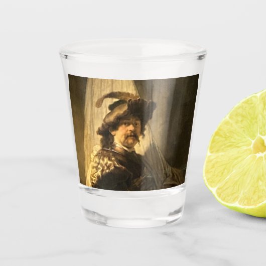 Rembrandt's Standard Bearer Shot Glass Schnapsglas (Vorderseite)