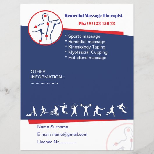 Remedial massage flyer template (Vorne)