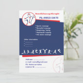 Remedial massage Flyer Template Einladung (Stehend Vorderseite)