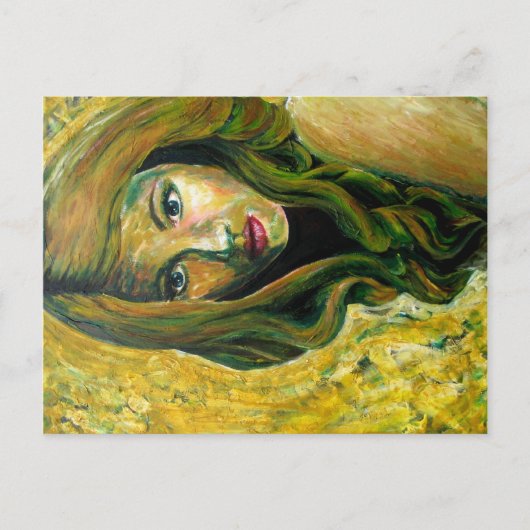 "Remedios la Bella" Acrylmalerei - Postkarte (Vorderseite)