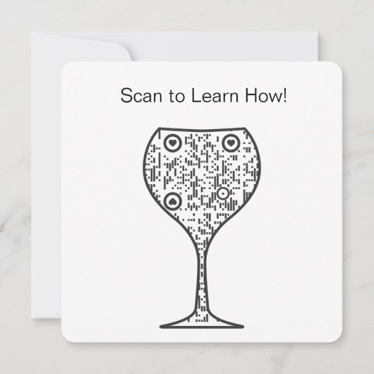 Remem Purr Funny Moderne Schwarz-Weiß Katze QR Sa Save The Date (Rückseite)