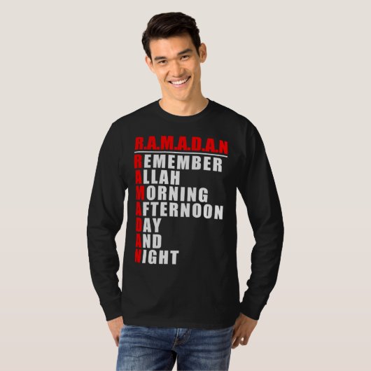Remember Allah  Ramadan Kareem  Ramadan Mubarak Mo T-Shirt (Vorne ganz)