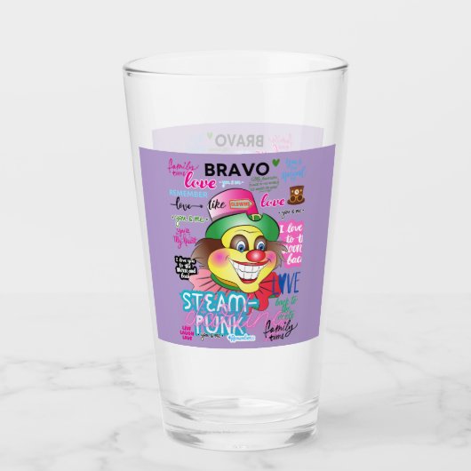 REMEMBER CLOWNS GLAS (Vorderseite)