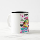 REMEMBER CLOWNS ZWEIFARBIGE TASSE (Vorderseite Links)