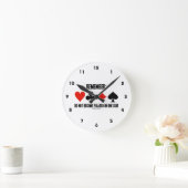 Remember: Do Not Become Fixated On One Suit Runde Wanduhr (Zuhause)