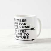 Remember How Far You’ve Come and Keep Looking  Kaffeetasse (VorderseiteRechts)