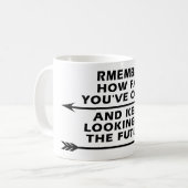 Remember How Far You’ve Come and Keep Looking  Kaffeetasse (Vorderseite Links)