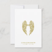 Remember Little Angel Beloved Ones Passed Away Mitteilungskarte (Rückseite)