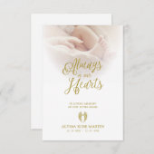 Remember Little Angel Beloved Ones Passed Away Mitteilungskarte (Vorne/Hinten)