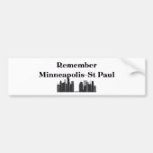 Remember Minneapolis & St. Paul Autoaufkleber (Vorne)
