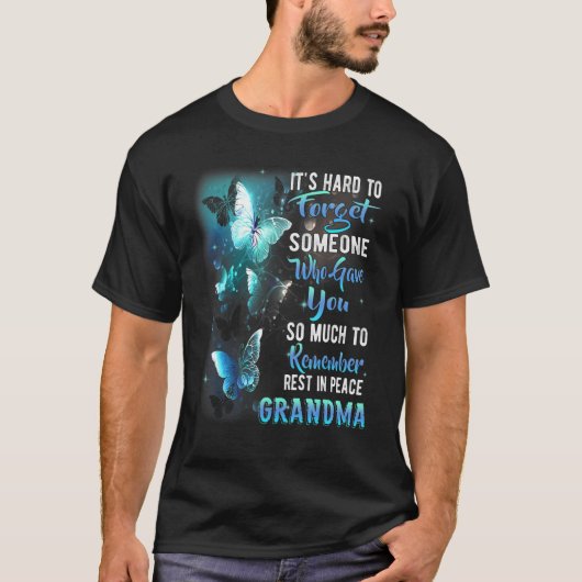 Remember Rest In Peace My Grandma Missed Grandma T-Shirt (Vorderseite)