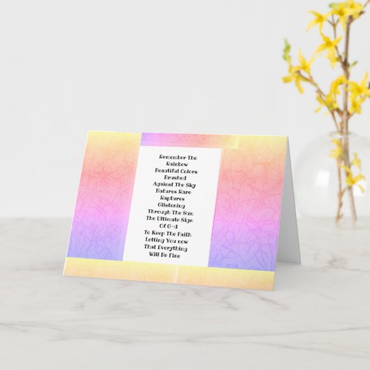 Remember The Rainbow Karte (Gelbe Blume)