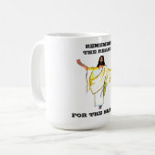REMEMBER THE REASON, FOR THE SEASON,JESUS KAFFEETASSE (Vorderseite Links)