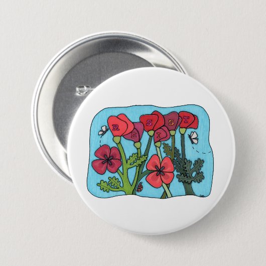Remember the Resisters Pin Button (Vorne & Hinten)