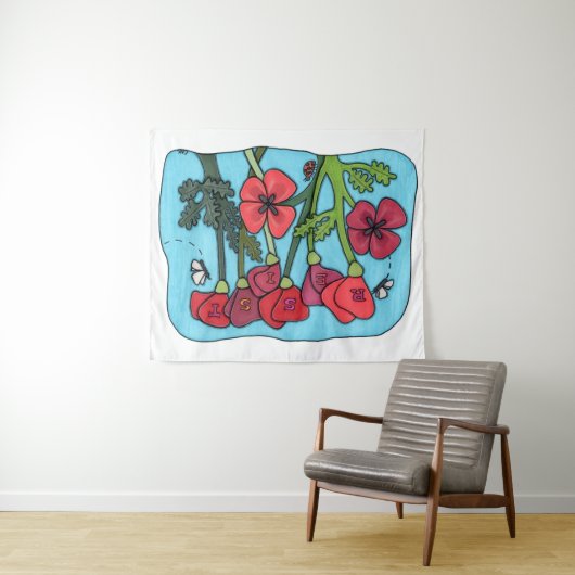 Remember the Resisters Wandteppich (Beispiel (Horizontal))