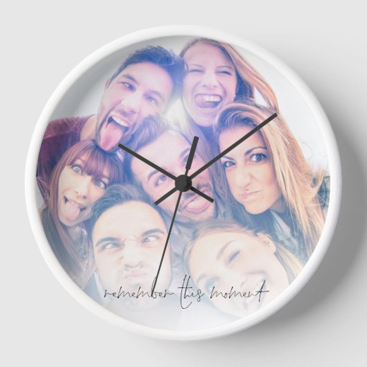 Remember This Moment Best Friends Photo Uhr (Vorderseite)