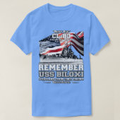 REMEMBER USS Biloxi CL80 US Navy Lichtkreuzer T-Shirt (Design vorne)